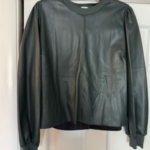 Women's Green Leather top